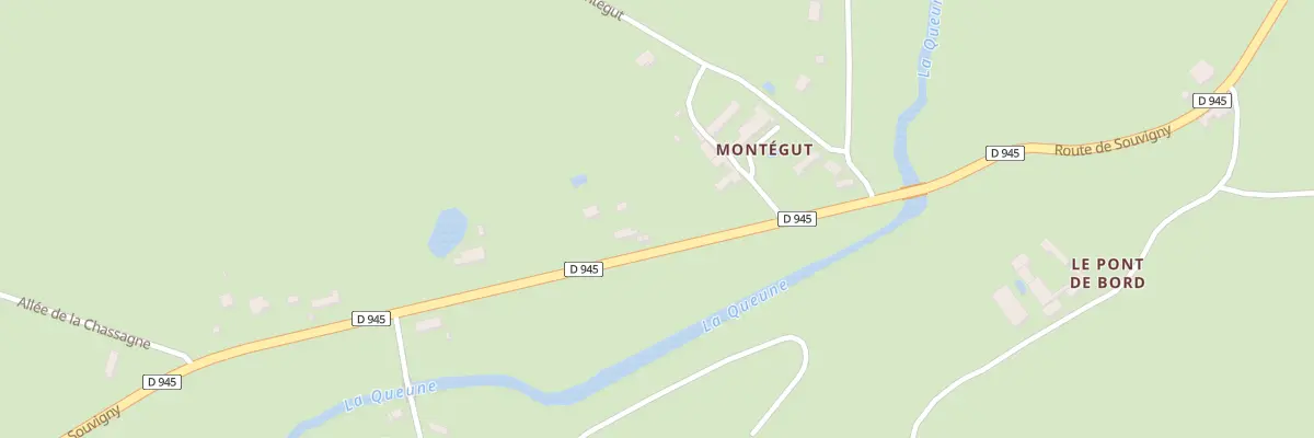 Plan du 50 Rte de Souvigny à Coulandon