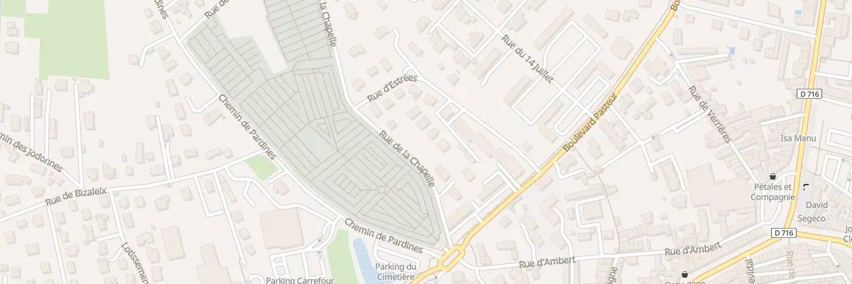Plan du 14 Rue de la Chapelle à Issoire