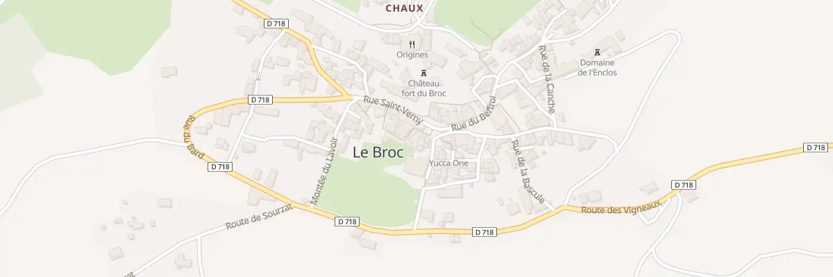 Plan du 2 Che des Clares au Broc