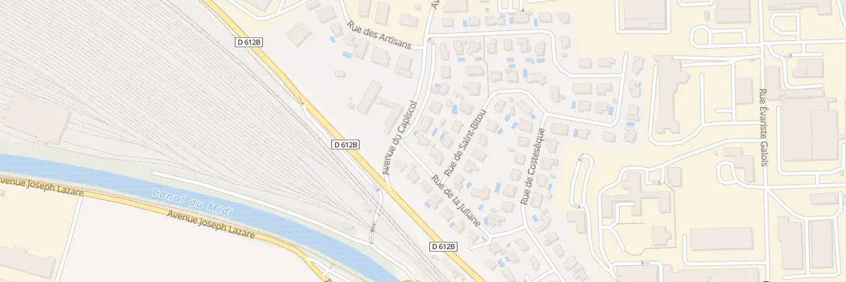 Plan du 2 Av du Capiscol à Béziers