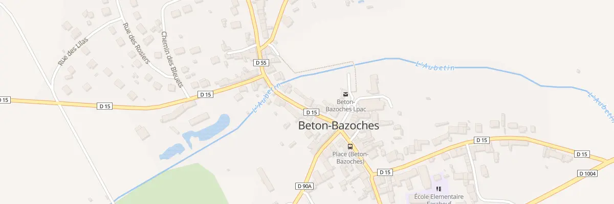 Plan du 8 Rue du Pont de l’Aubetin à Beton-Bazoches
