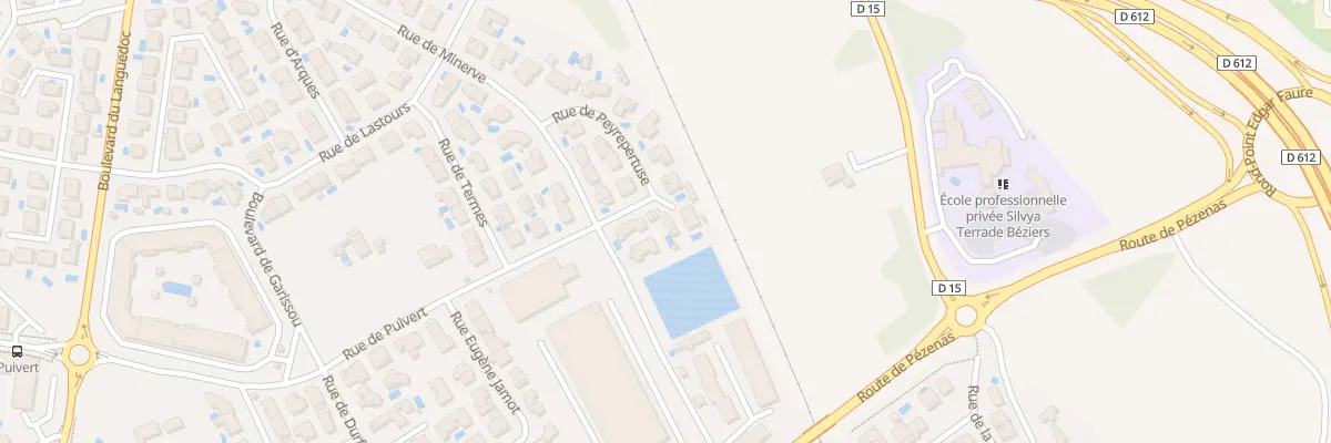 Plan du 468 Rue de Puivert à Béziers