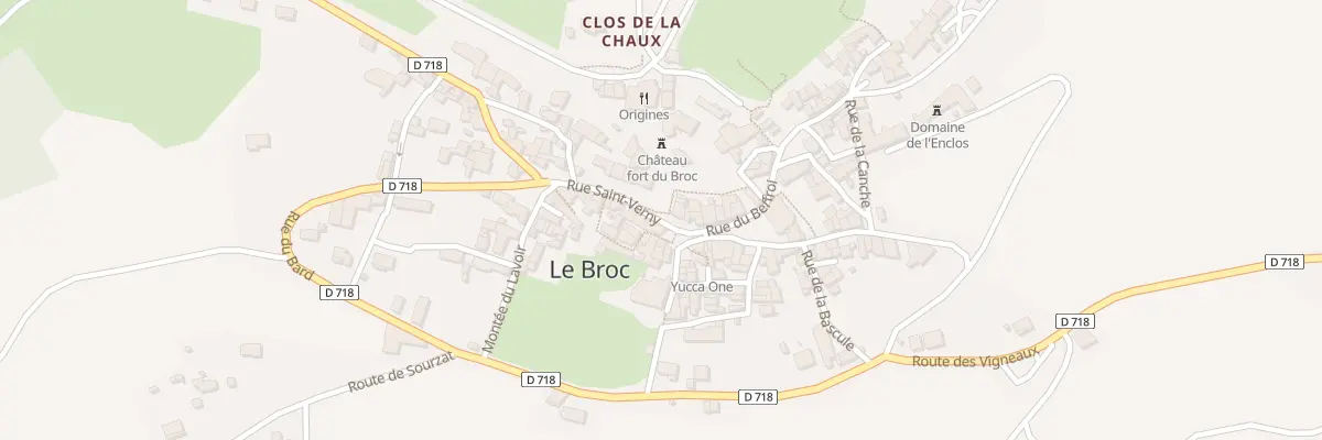 Plan du 2 Rue St Verny au Broc