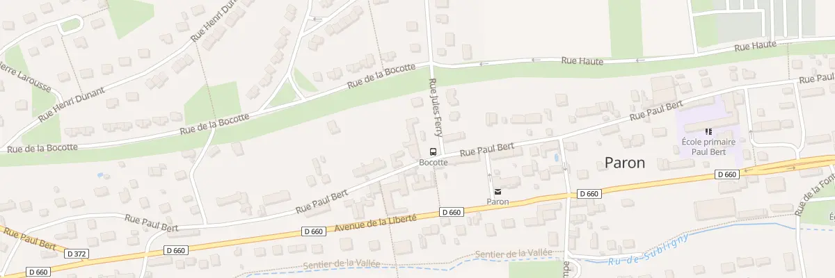 Plan du 84 Rue Paul Bert à Paron