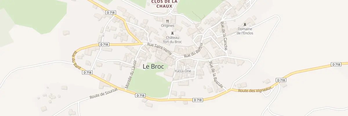 Plan du 1 Chem des Clares au Broc