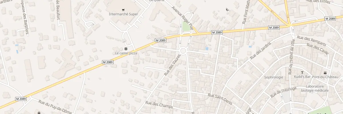 Plan du 3 Pl Croix Blanche à Pont-du-Château