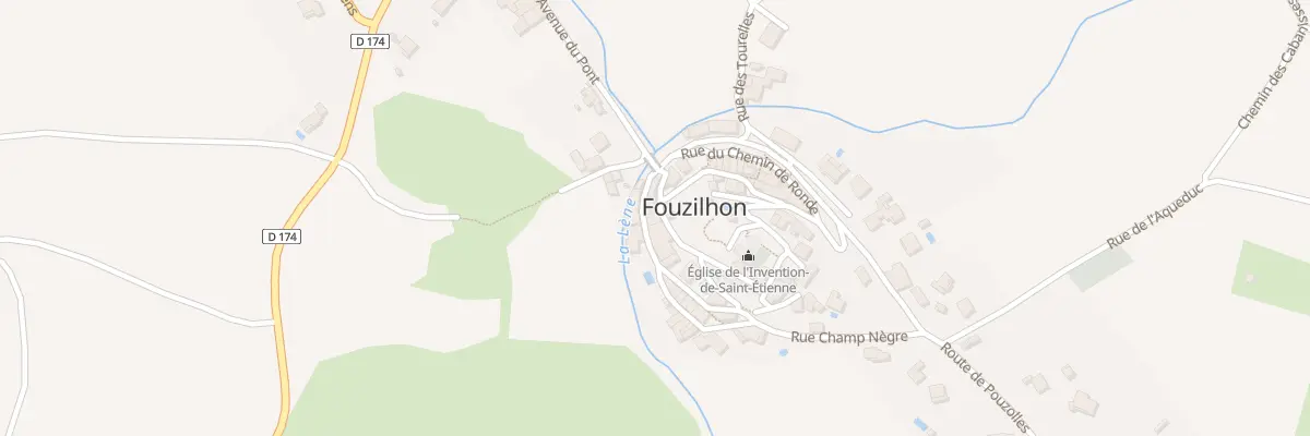 Plan du 6 Rue de l’Eglise à Fouzilhon