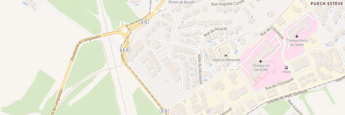 Plan du 2B All du Monestié à Boujan-sur-Libron