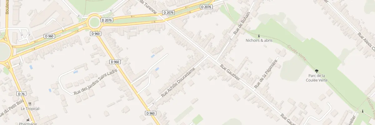 Plan du 23 Rue Achille Doucedame à Cambrai