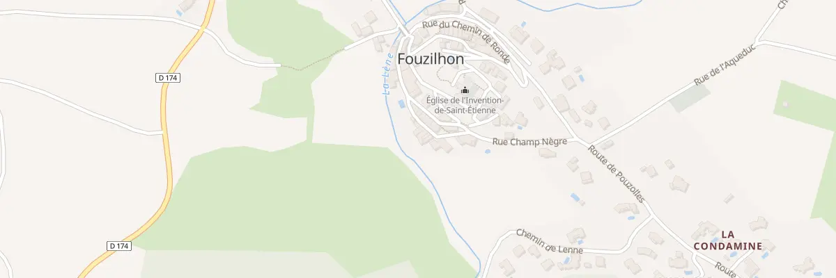 Plan du 5027 Rue du Quartier Bas à Fouzilhon