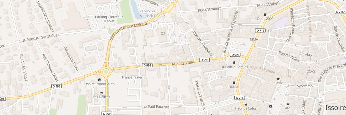Plan du 30B Rue du Huit Mai à Issoire