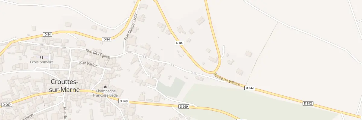 Plan du 58 Rue de Bézu-le-guéry à Crouttes-sur-Marne