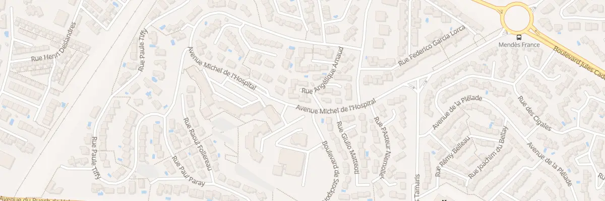 Plan du 3 Rue Angélique Arnaud à Béziers