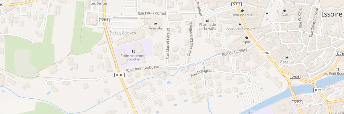 Plan du 15 Rue Marcel Beraud à Issoire