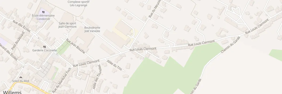Plan du 7 Rue Louis Clermont à Willems