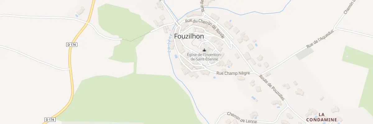 Plan du 5 Rue du Quartier Bas à Fouzilhon