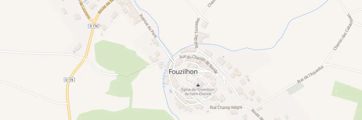 Plan du 5082 Rue du Château à Fouzilhon