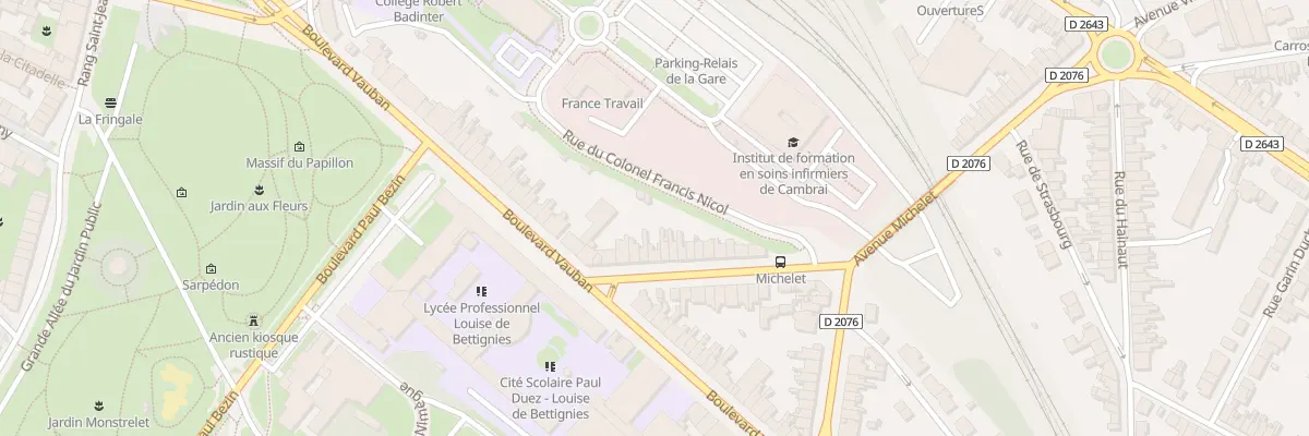 Plan du 9 Av Michelet à Cambrai