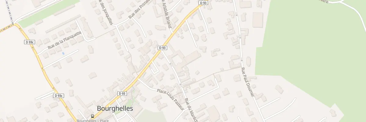 Plan du 1E Rue du Maréchal Joffre à Bourghelles