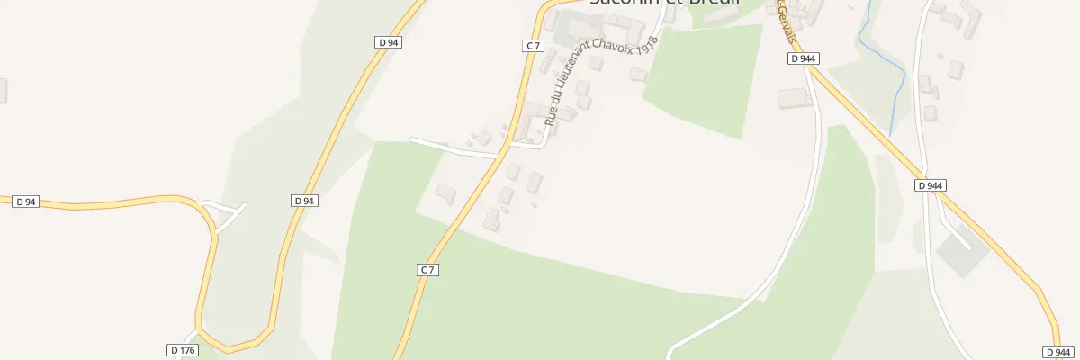 Plan du 17 Rue du Lieutenant Chavoix 1918 à Saconin-et-Breuil