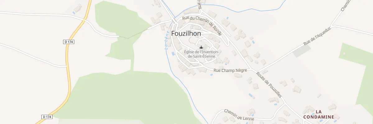 Plan du 5024 Le Village à Fouzilhon