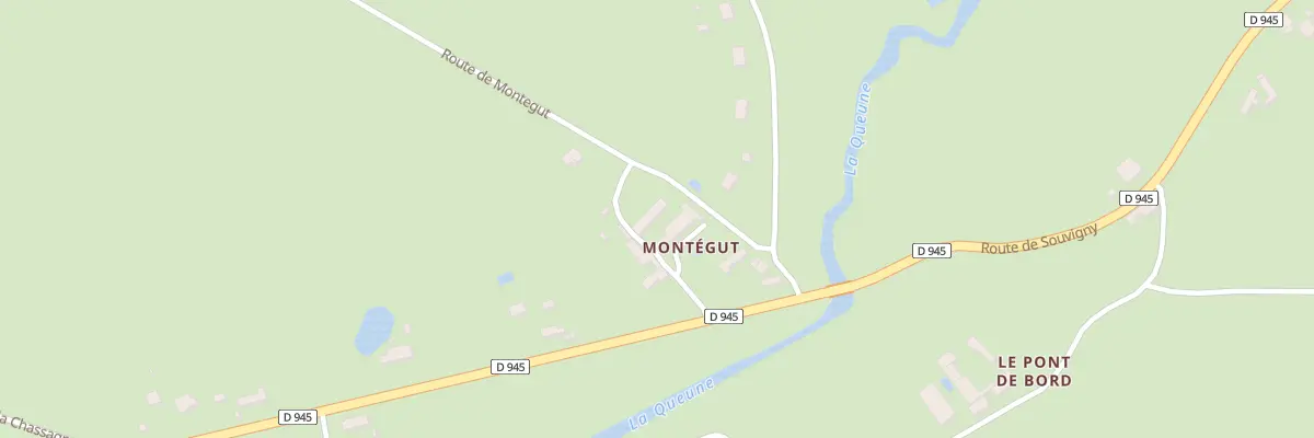 Plan du 7 Rte de Montégut à Coulandon