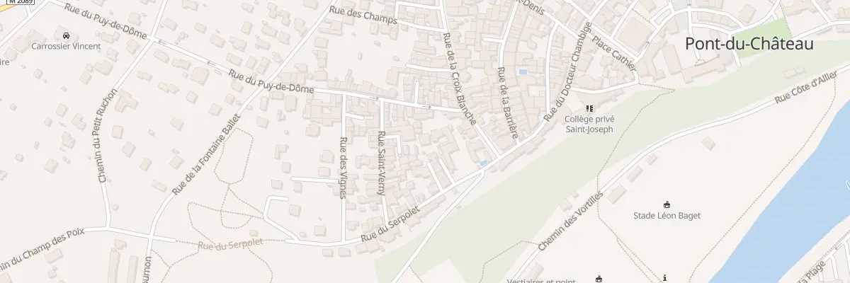 Plan du 1B Rue du Puy de Dôme à Pont-du-Château