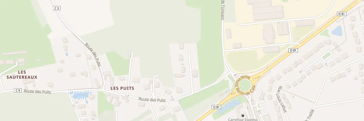 Plan du 10 Rte des Puits à Paron