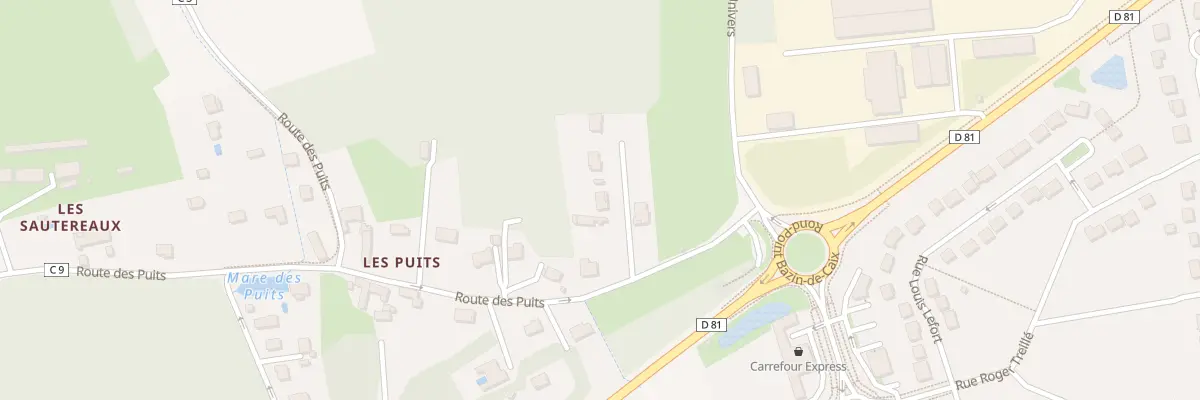 Plan du 12 Rte des Puits à Paron