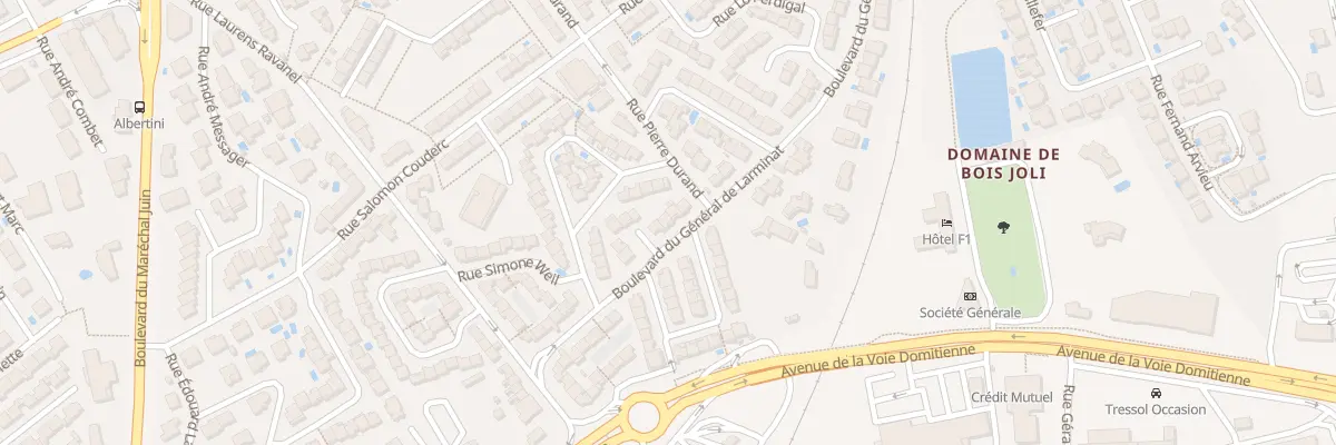 Plan du 17 Bd du Gen de Larminat à Béziers