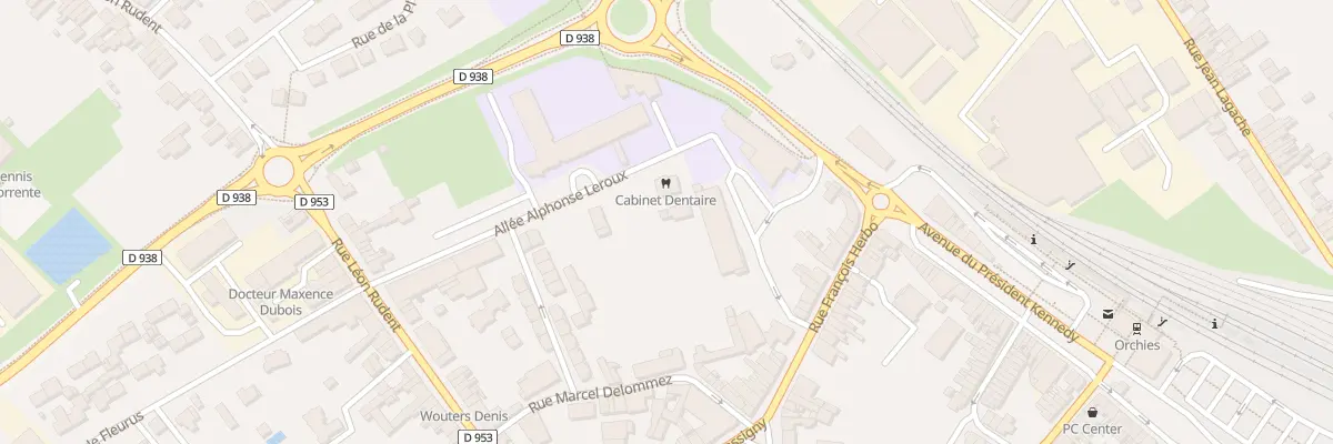 Plan du 5 All Alphonse Leroux à Orchies