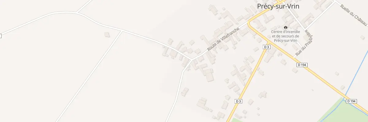 Plan du 19 Rte de Villefranche à Précy-sur-Vrin