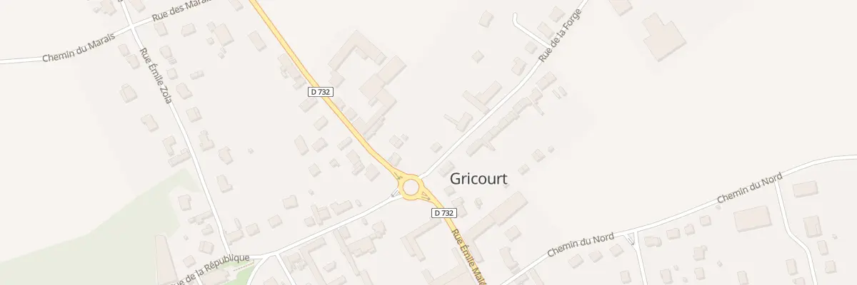 Plan du 1 Rue de la Forge à Gricourt