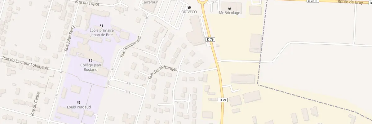 Plan du 1 All des Hirondelles à Bray-sur-Seine