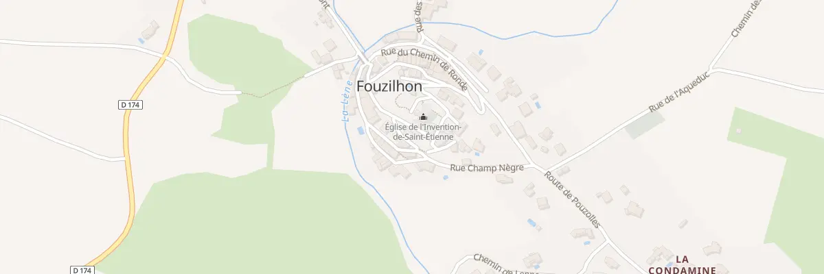 Plan du 5068 Le Village à Fouzilhon