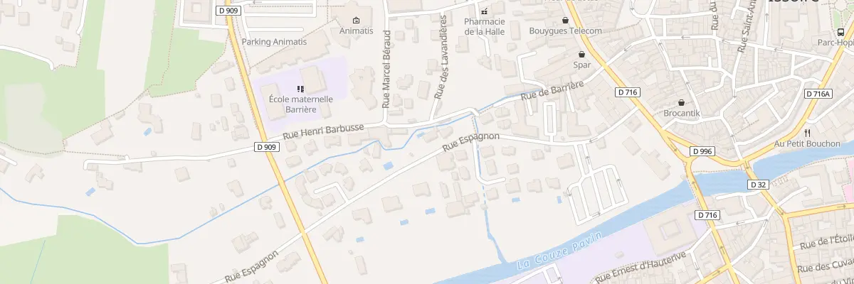 Plan du 36 Rue Espagnon à Issoire