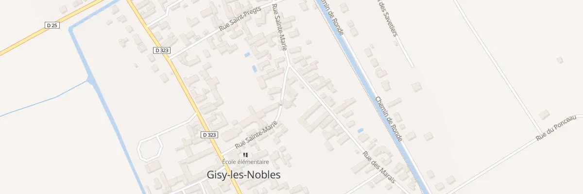 Plan du 20 Rue Sainte-Marie à Gisy-les-Nobles