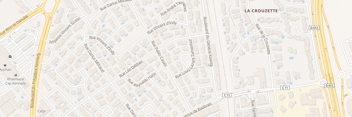Plan du 17 Rue Beethoven à Béziers