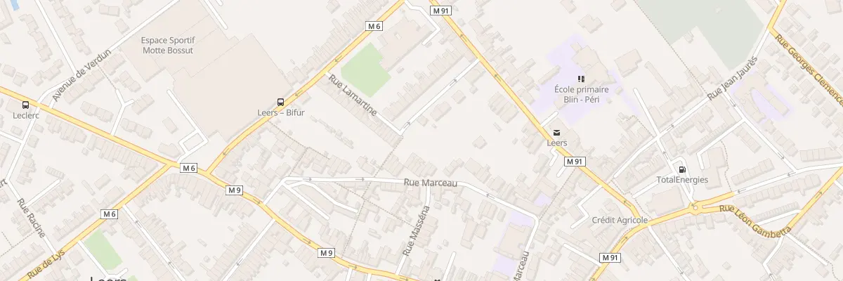 Plan du 32 Rue Marceau à Leers