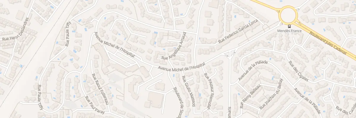 Plan du 6 Rue Angélique Arnaud à Béziers