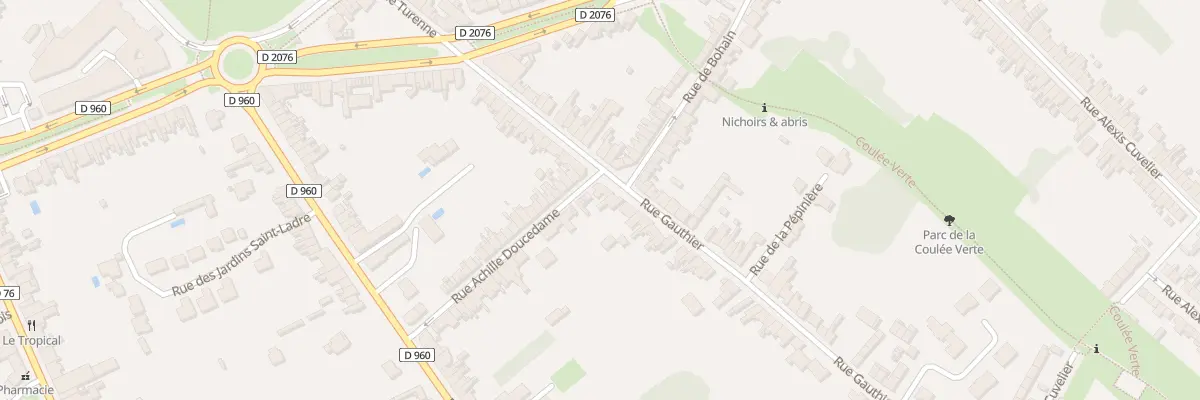 Plan du 24 Rue Gauthier à Cambrai