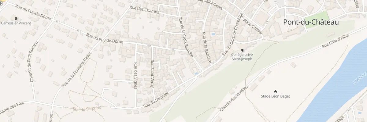 Plan du 1 Rue du Puy de Dôme à Pont-du-Château