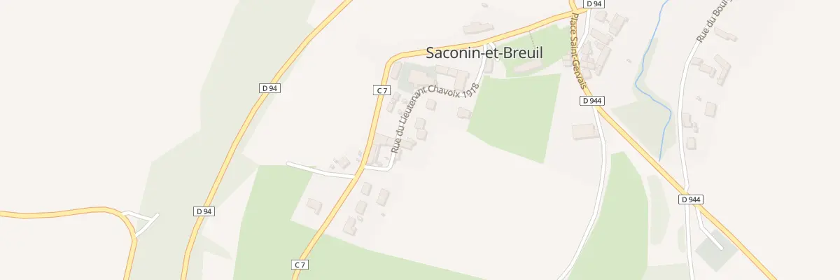 Plan du 11 Rue du Lieutenant Chavoix 1918 à Saconin-et-Breuil