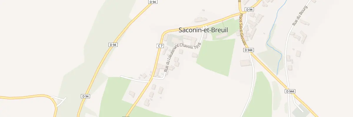 Plan du 9 Rue du Lieutenant Chavoix 1918 à Saconin-et-Breuil