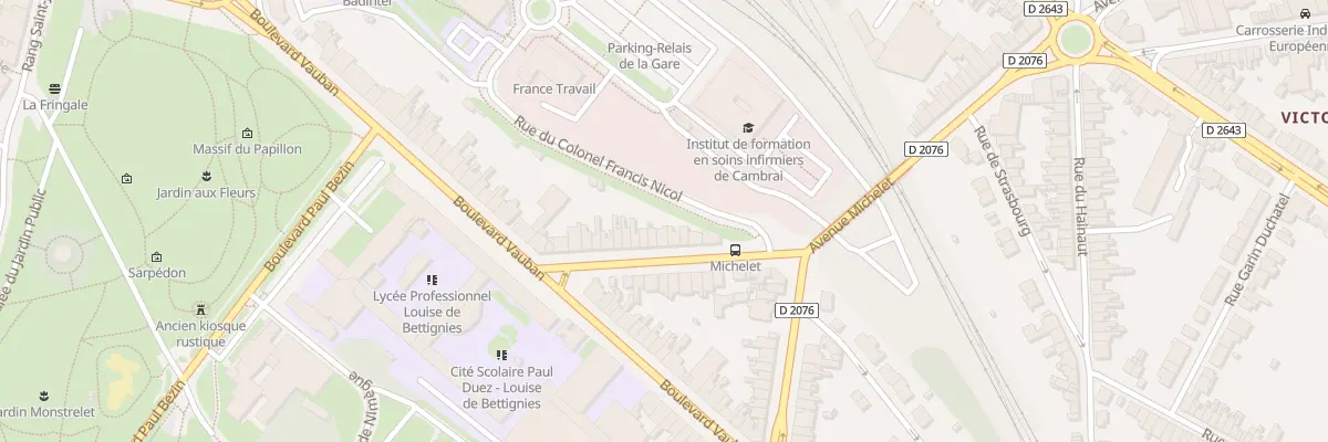 Plan du 21 Av Michelet à Cambrai