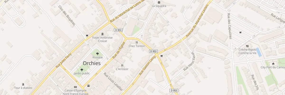 Plan du 10 Rue Warocquier Rempart à Orchies