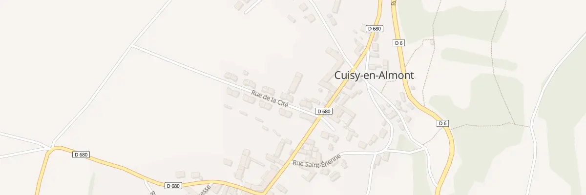 Plan du 6 Rue de la Cité à Cuisy-en-Almont