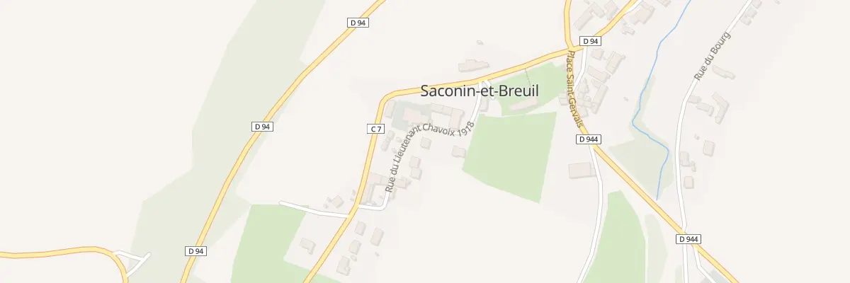 Plan du 7 Rue du Lieutenant Chavoix 1918 à Saconin-et-Breuil