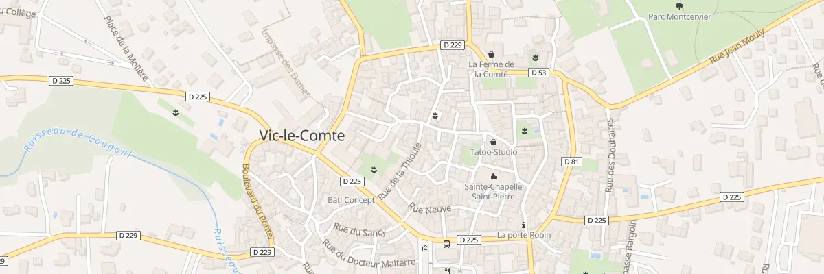 Plan du 77 Rue de la Thioule à Vic-le-Comte