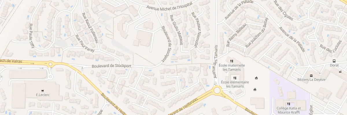 Plan du 22 Rue Guilio Matteoti à Béziers